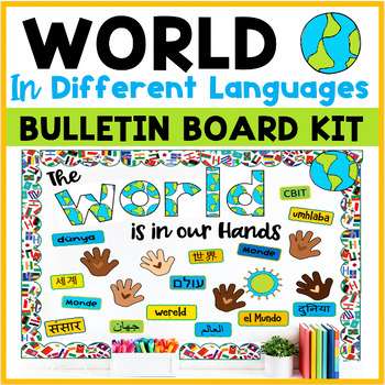 Preview of Earth Day Bulletin Board | World in Different Languages