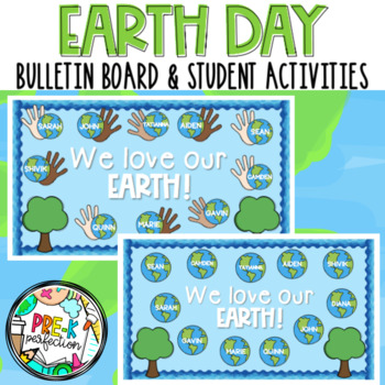 Preview of Earth Day Bulletin Board with Student Activities