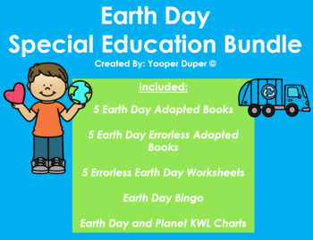 Preview of Earth Day Special Education Bundle