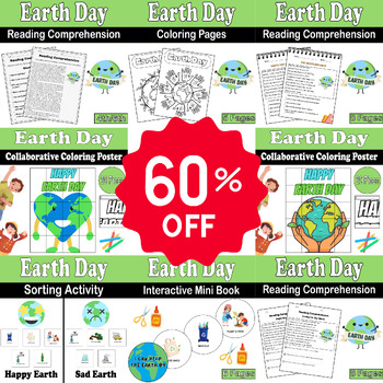 Preview of Earth Day Bundle: 86 Pages of captivating educational resources for K-2