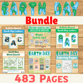 Earth Day Bundle Classroom Poster Bulletin Board letters A
