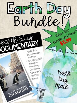 Preview of Earth Day Bundle | ELA, Math, Science, Social Studies