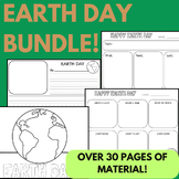 Earth Day Bundle- HEADBANDS, WRITING, MATH, GRAPHIC ORGANI