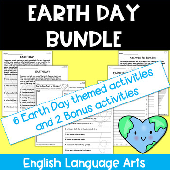 Preview of Earth Day Bundle | Non-fiction Reading Comprehension & ELA Activities