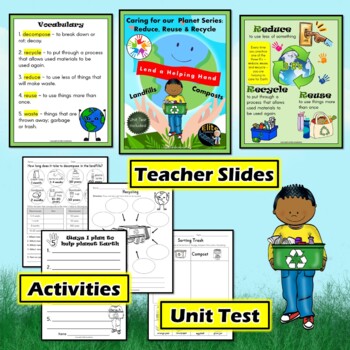 Earth Day Bundle: Teacher Information Slides, Activities & Unit Tests ...
