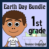 Earth Day Bundle for First Grade | Math and Literacy Skill