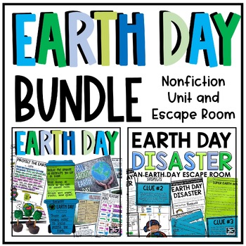 Preview of Earth Day Bundle of Activities: Nonfiction, Escape Room, Crafts, FUN!