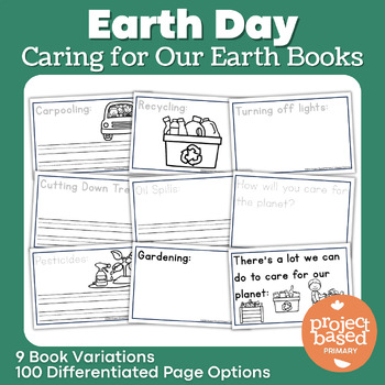 Preview of Earth Day Caring for the Earth Book Templates
