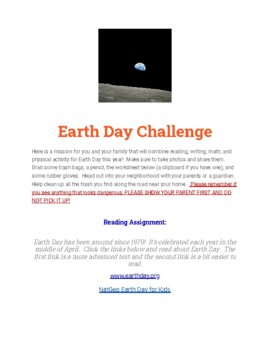 Preview of Earth Day Challenge