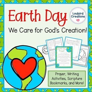 Preview of Earth Day Christian Prayer and God's Creation Writing