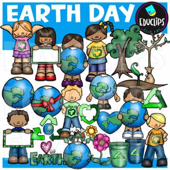 Preview of Earth Day Clip Art Set - EARTH DAY {Educlips Clipart}