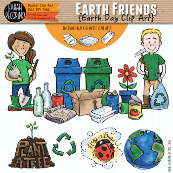 Preview of Earth Day Clip Art {Recycling}