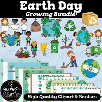 Science Inspired Border Lined Paper, Pretty Paper (Earth Day)