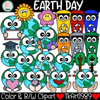 Preview of Earth Day Clip art / 3R Recycle Reuse Reduce / Save the world