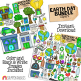 Earth Day ClipArt Bundle - Eco Friendly Village - Recyclin