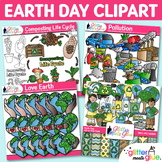 Earth Day Clipart Bundle: 4 Recycling, Pollution, Composti