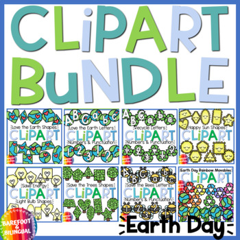 Preview of Earth Day Clipart Bundle - 2D Shape Clipart & Alphabet Clipart Bundle