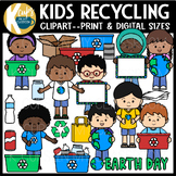 Earth Day Clipart Kids Recycling by K Cups in my Classroom