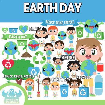 Preview of Earth Day Clipart (Lime and Kiwi Designs)