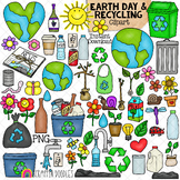 Earth Day Clipart - Recycling Clip Art -  Environmental - 