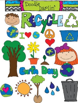 Preview of Earth Day Clipart Set