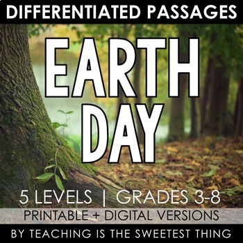 Preview of Earth Day: Passages - Distance Learning Compatible