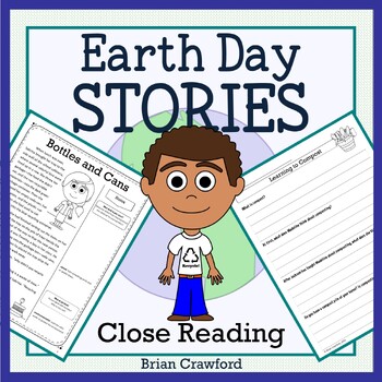 Preview of Earth Day Close Reading Passages and Writing Activities | Guided Reading