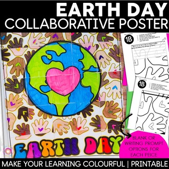 Preview of Earth Day Collaborative Activity Poster | Earth Day Bulletin Board