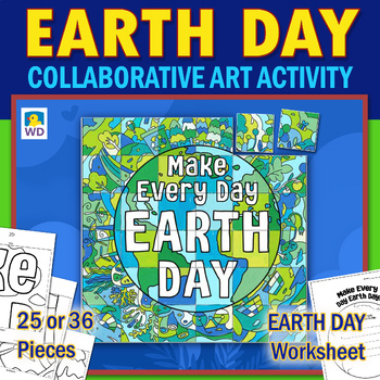 Preview of Earth Day Collaborative Art Activity