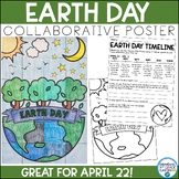 Earth Day Collaborative Poster Coloring Activity and Timeline