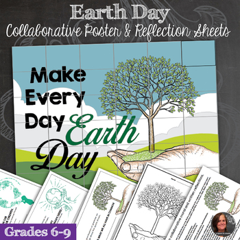 Preview of Earth Day Collaborative Poster, Earth Day Writing Activities