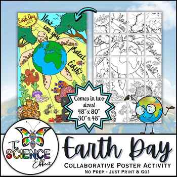 Earth Day ~ Collaborative Poster Writing Activity by The Science Effect