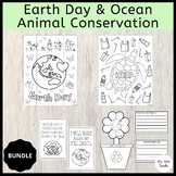 Earth Day Collaborative Posters, Coloring Pages & Writing 