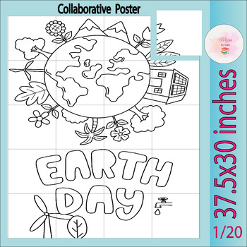 Preview of Earth Day Collaborative  Posters | Great Art Activity to Celebrate Earth day