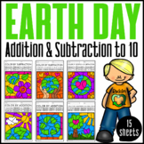 Earth Day Color By Code {Addition & Subtraction to 10}