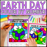 Earth Day Color By Number Addition and Subtraction Within 