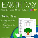 Earth Day Telling Time Worksheets 1st, 2nd Grade Math Colo