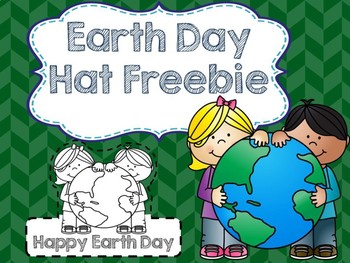 Preview of Earth Day Color & Cut Hats