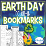 Earth Day Color-In Bookmark Set Printable