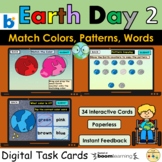 Earth Day Color Match Patterns Sequencing Word Match BOOM Cards™