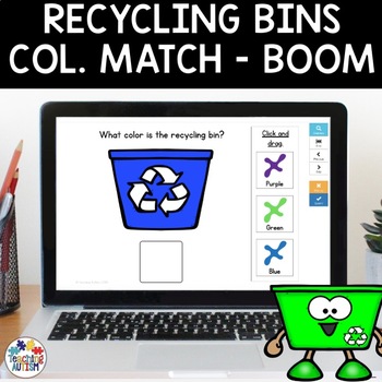 Preview of Earth Day Color Matching | Boom Cards Distance Learning