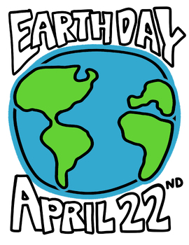 Preview of Earth Day Color Sheet and/or Binder Cover