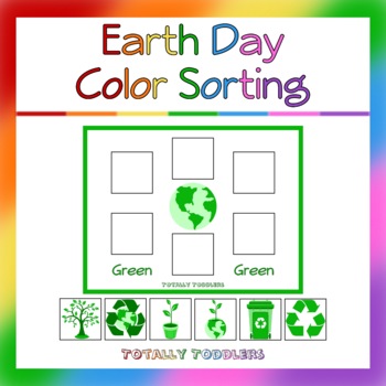 Preview of Earth Day | Color Sorting