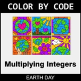 Earth Day Color by Code - Multiplying Integers