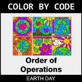 Earth Day Color by Code - Order of Operations