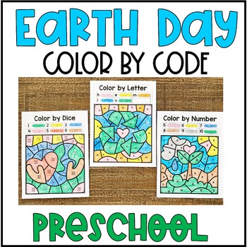 Earth Day Color by Code- Preschool by Busy Hands and Minds- Michele Dillon