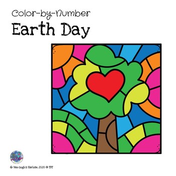 (Dollar Deal) Earth Day Color by Number in English & Spanish | TPT