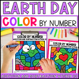 Earth Day Color by Number Addition and Subtraction Within 20