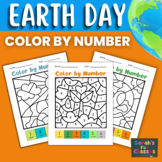 Earth Day Color by Number Pages