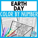 Earth Day Color by Number, Reading Passage and Text Marking